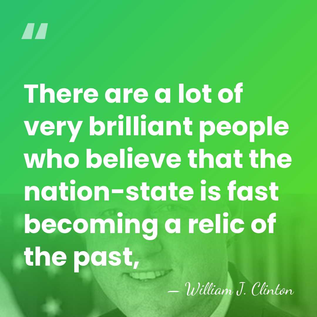There are a lot of very brilliant people who believe that the&hellip; - William J. Clinton