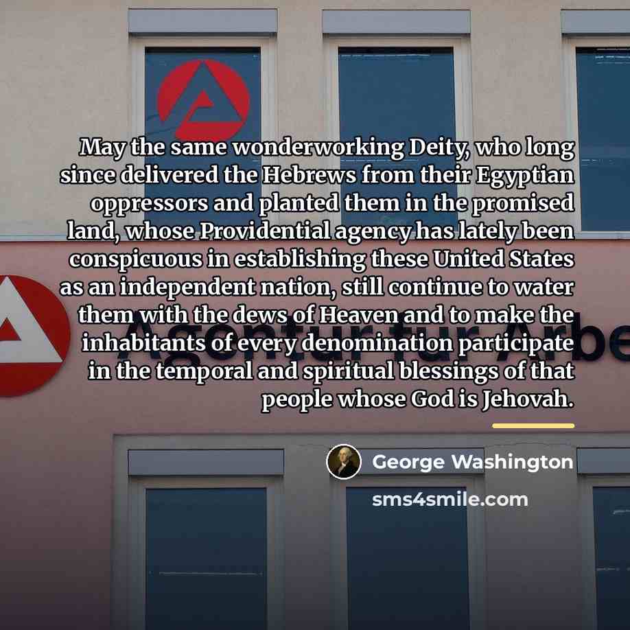 “May the same wonderworking Deity, who long since delivered the…” quote by George Washington
