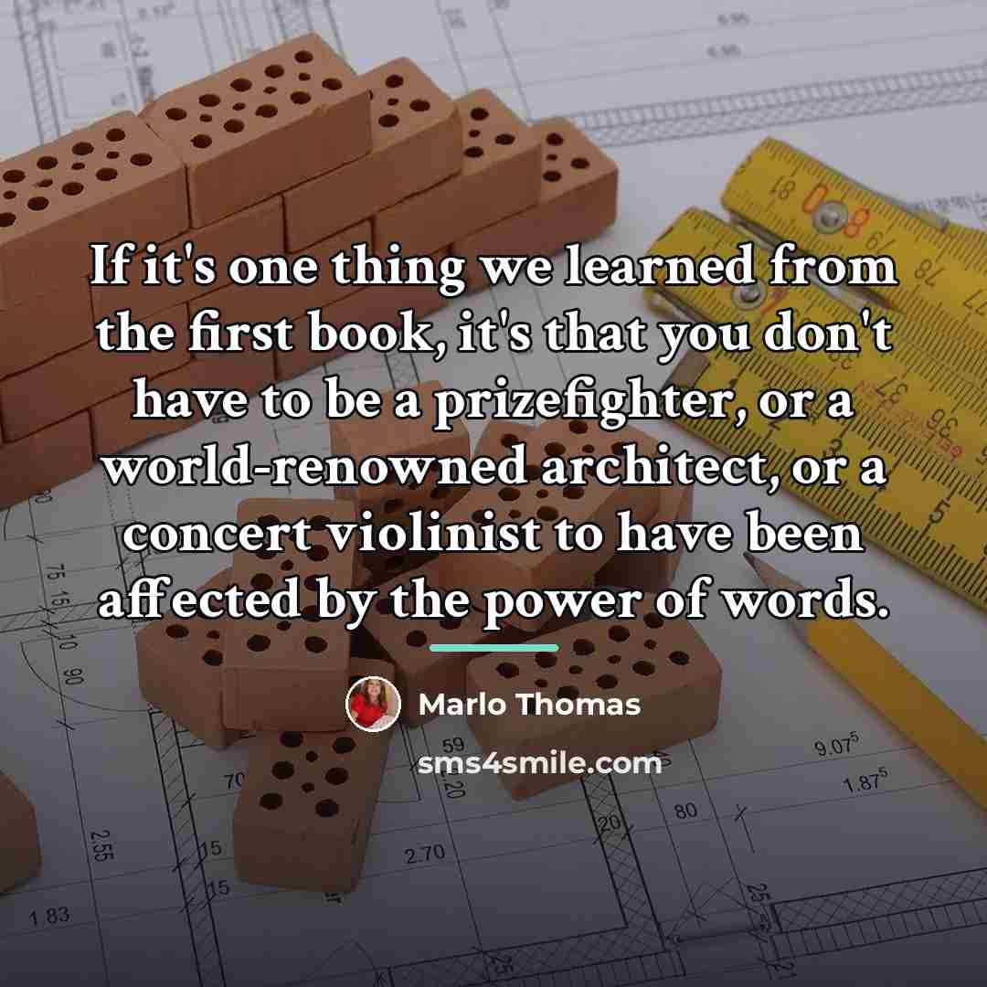 “If it's one thing we learned from the first book,…” quote by Marlo Thomas