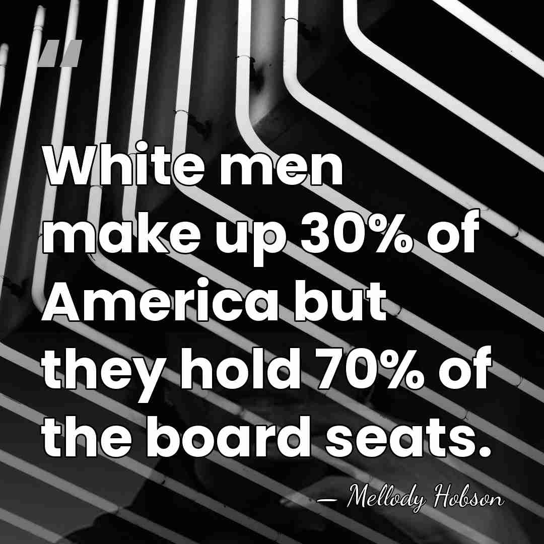 White men make up 30% of America but they hold 70% of&hellip; - Mellody Hobson