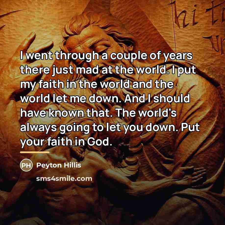 “I went through a couple of years there just mad…” quote by Peyton Hillis