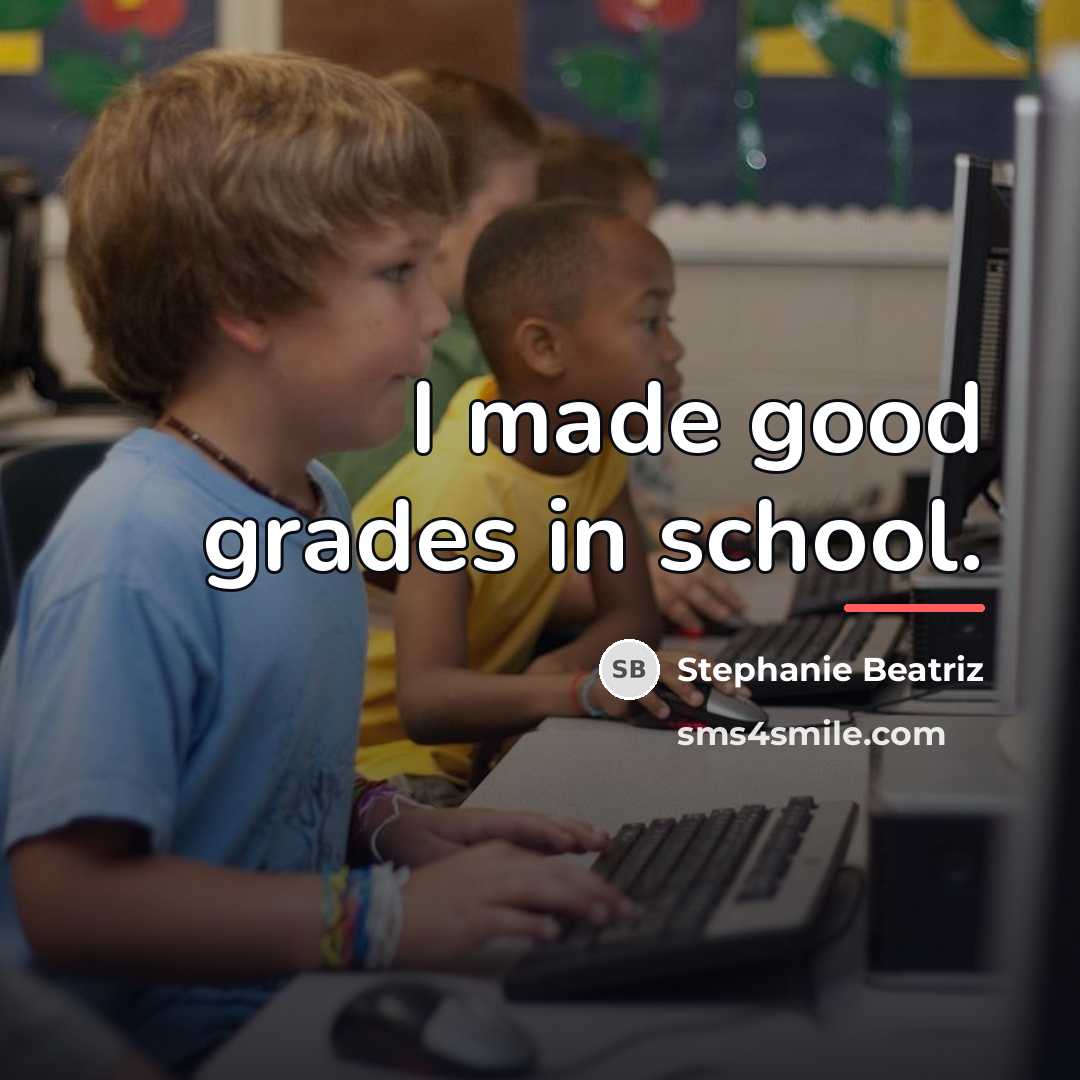 “I made good grades in school.…” quote by Stephanie Beatriz
