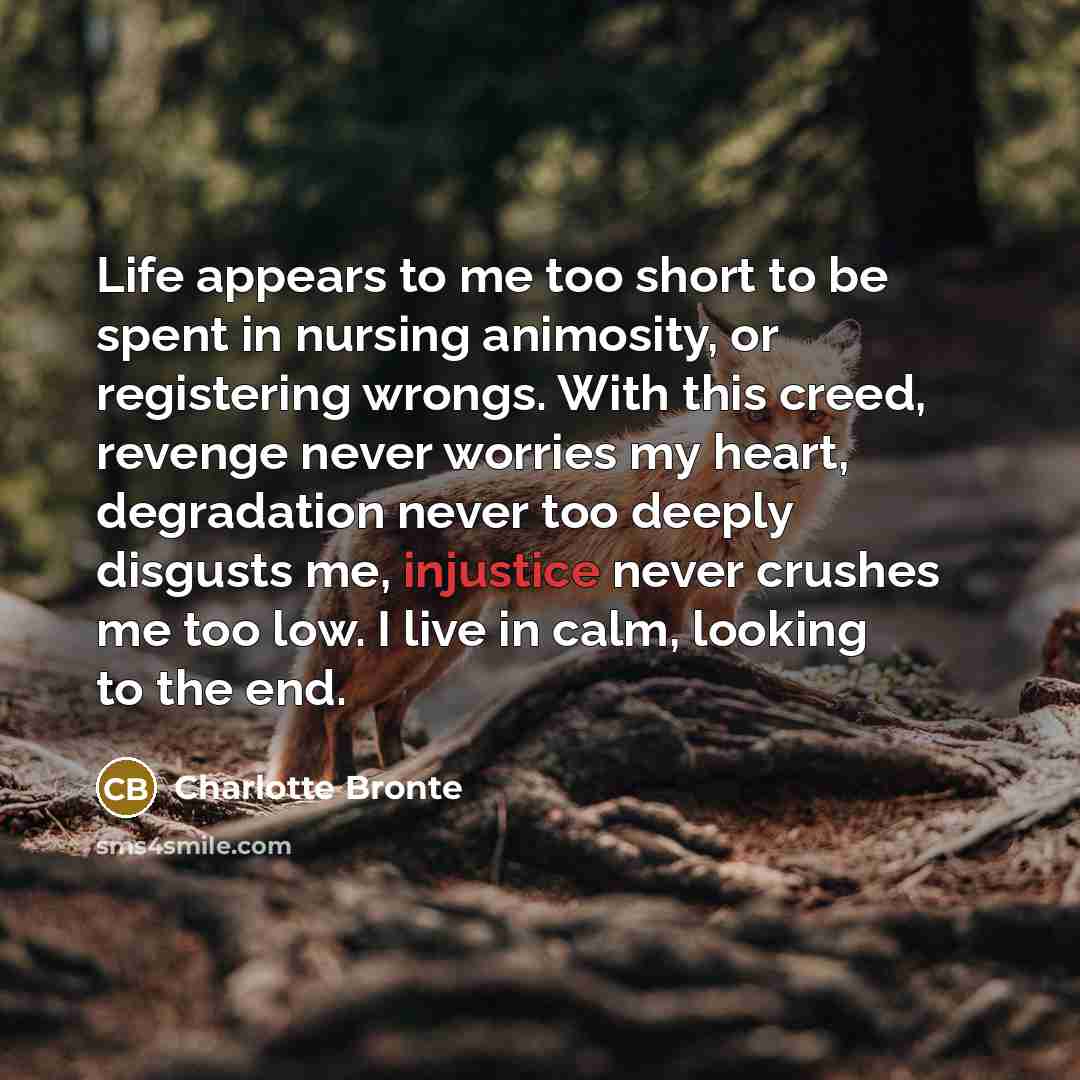 “Life appears to me too short to be spent in…” quote by Charlotte Bronte