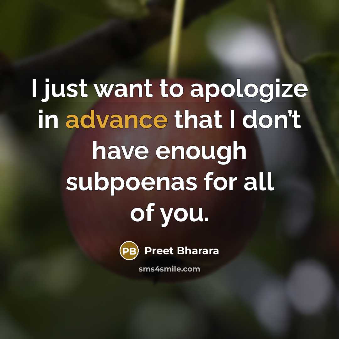 “I just want to apologize in advance that I don’t…” quote by Preet Bharara