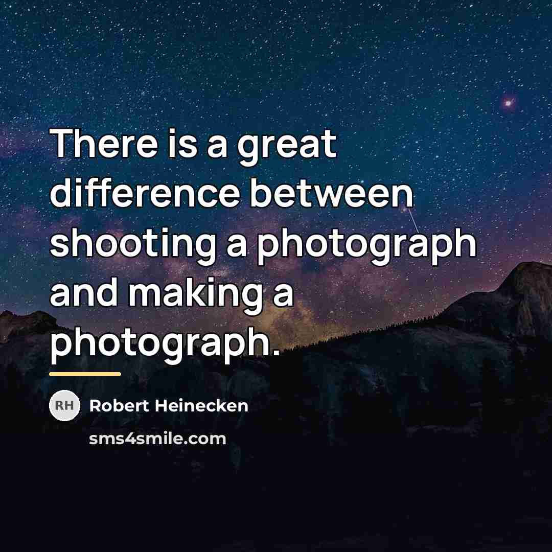 “There is a great difference between shooting a photograph and…” quote by Robert Heinecken