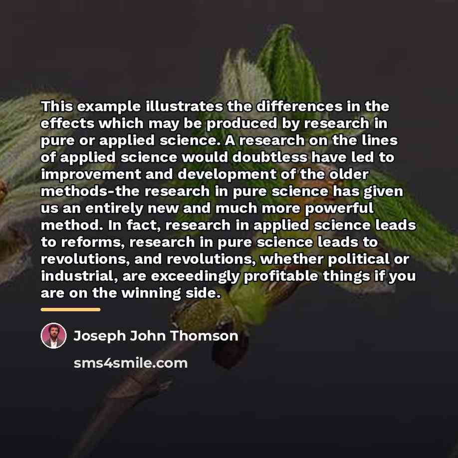 “This example illustrates the differences in the effects which may…” quote by Joseph John Thomson