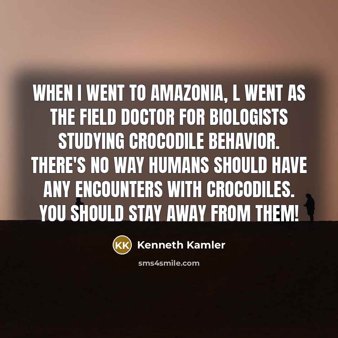 “When I went to Amazonia, l went as the field…” quote by Kenneth Kamler