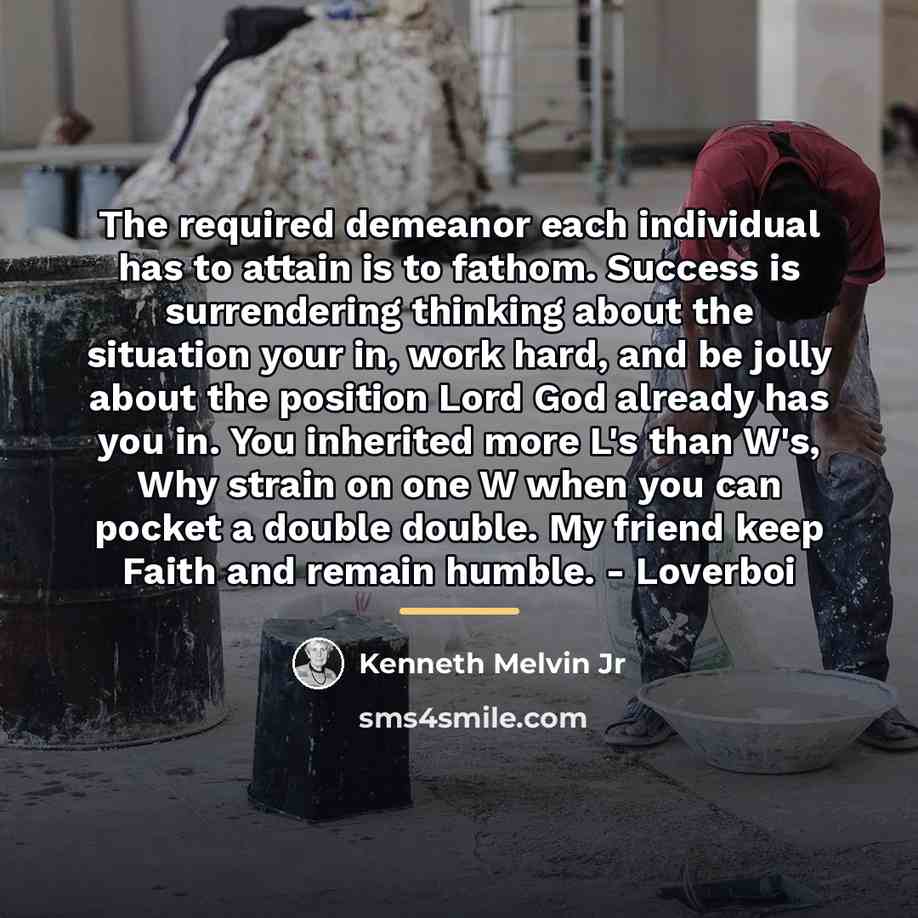 “The required demeanor each individual has to attain is to…” quote by Kenneth Melvin Jr