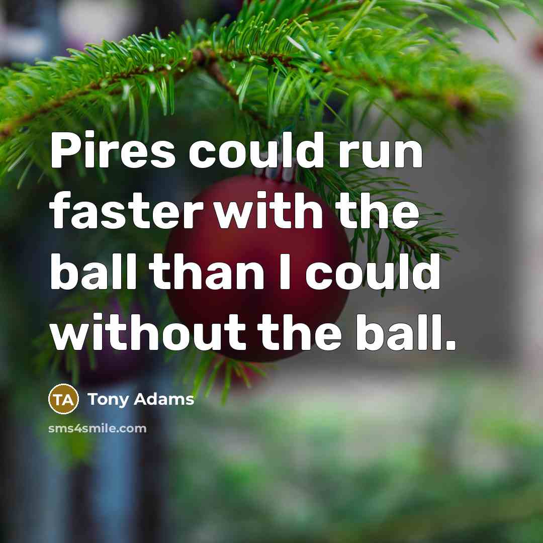 “Pires could run faster with the ball than I could…” quote by Tony Adams
