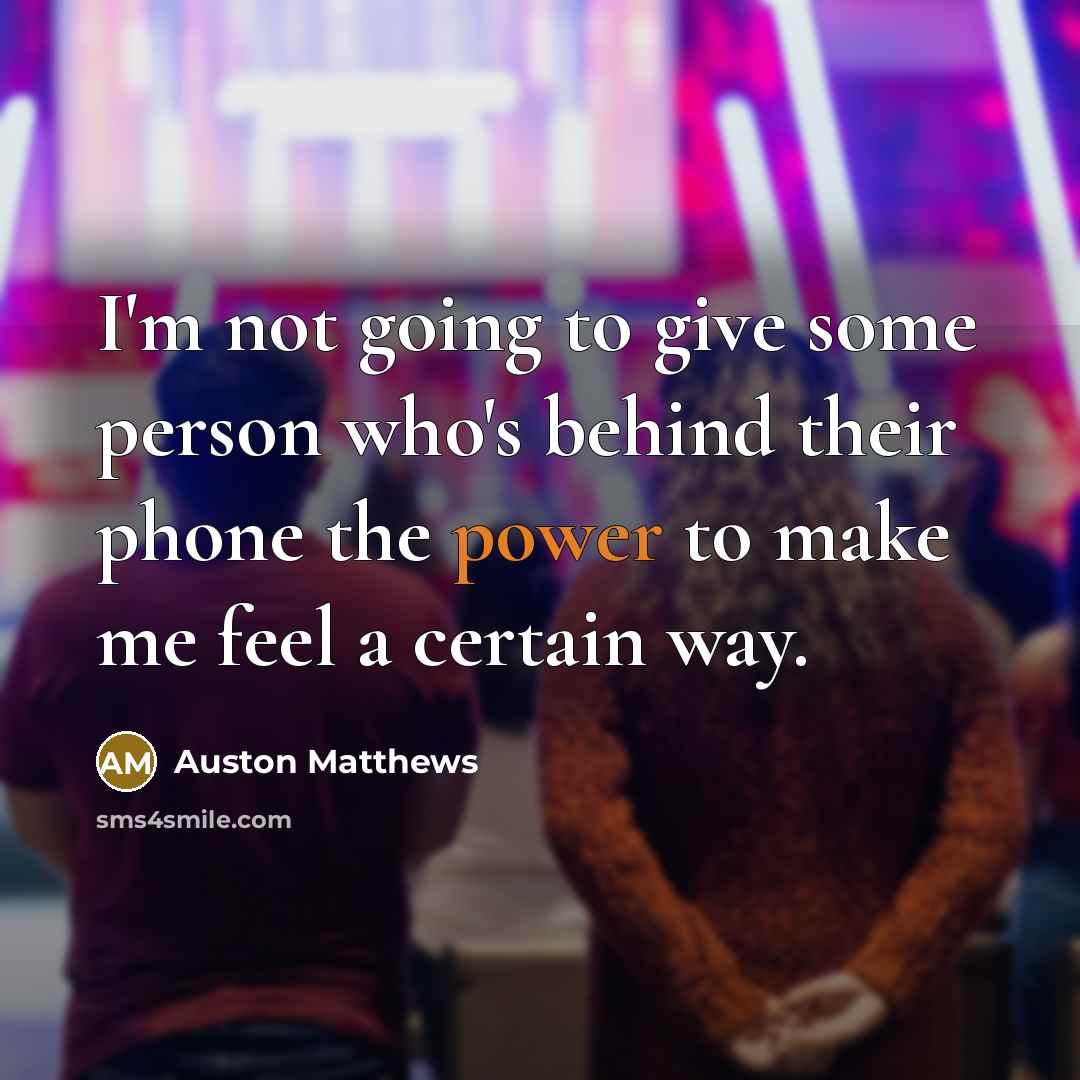 “I'm not going to give some person who's behind their…” quote by Auston Matthews