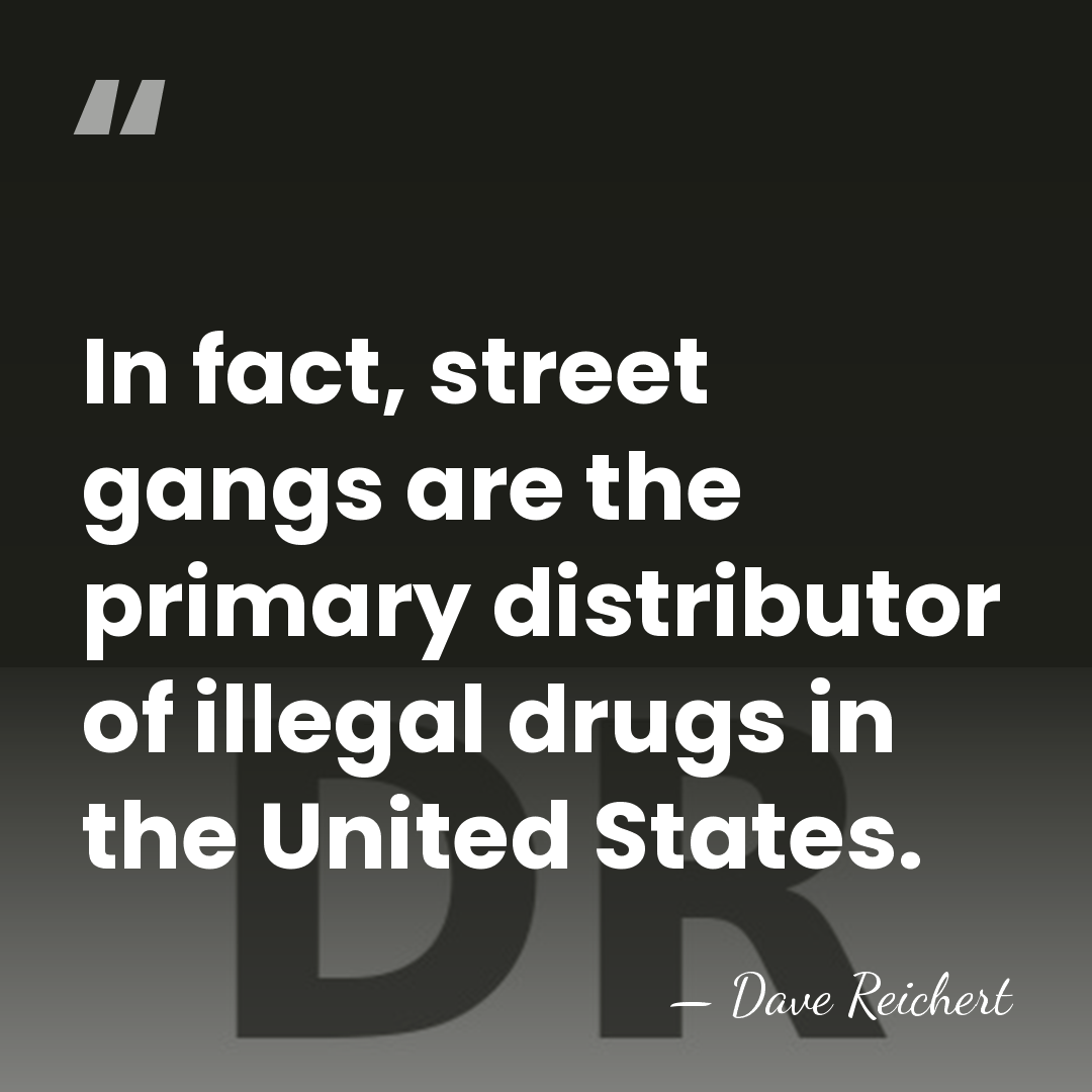 In fact, street gangs are the primary distributor of illegal drugs in&hellip; - Dave Reichert