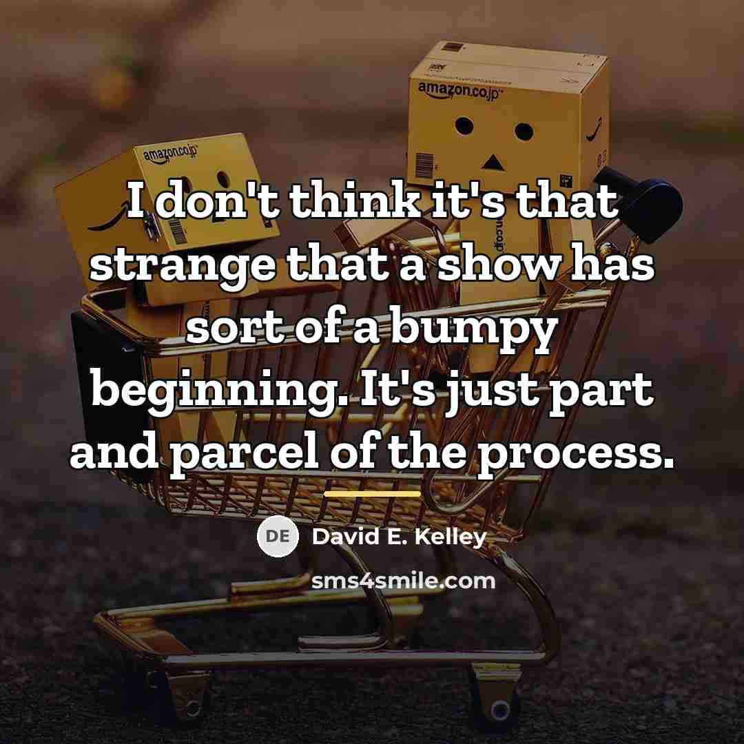“I don't think it's that strange that a show has…” quote by David E. Kelley