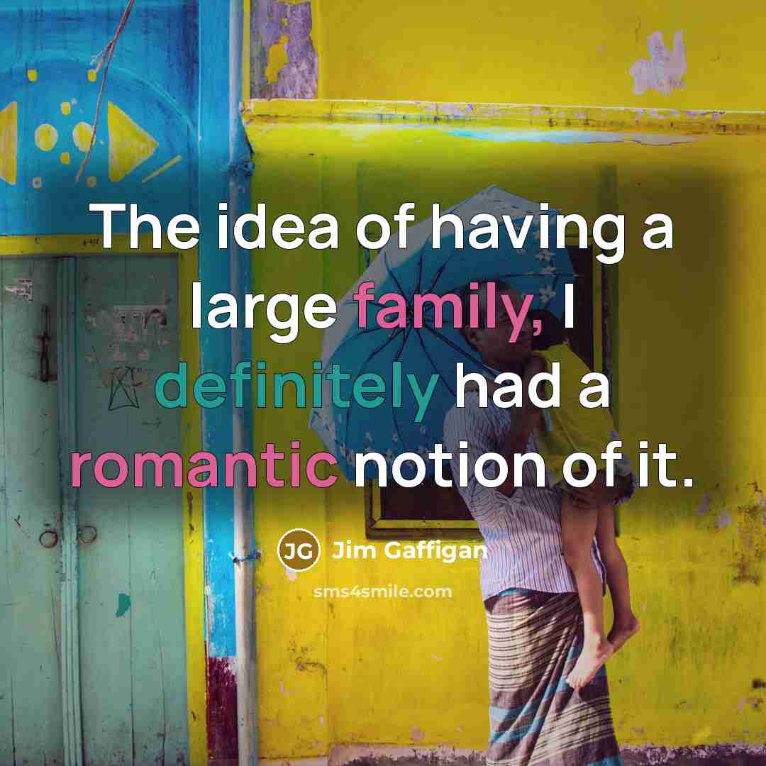 “The idea of having a large family, I definitely had…” quote by Jim Gaffigan