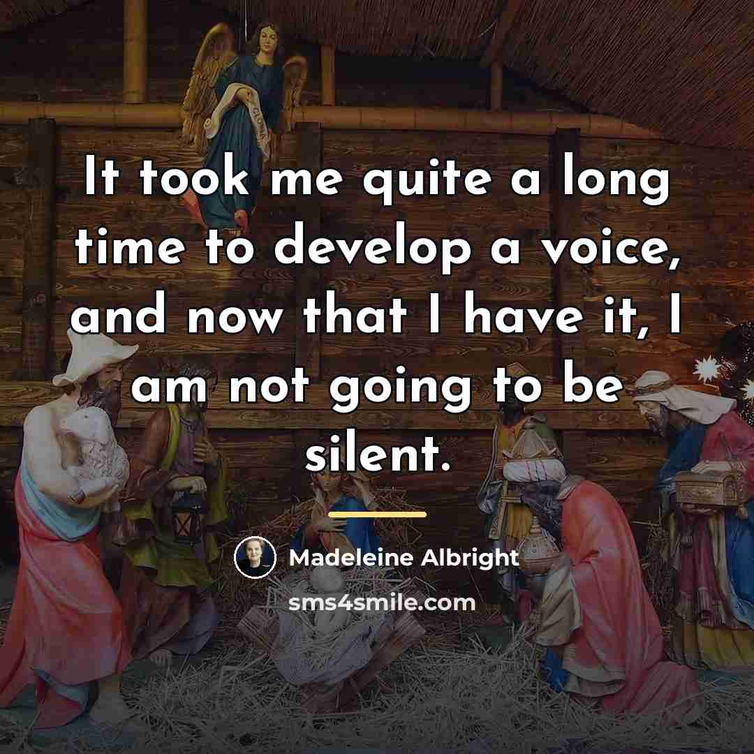 “It took me quite a long time to develop a…” quote by Madeleine Albright