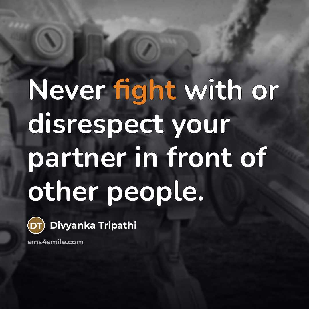 “Never fight with or disrespect your partner in front of…” quote by Divyanka Tripathi