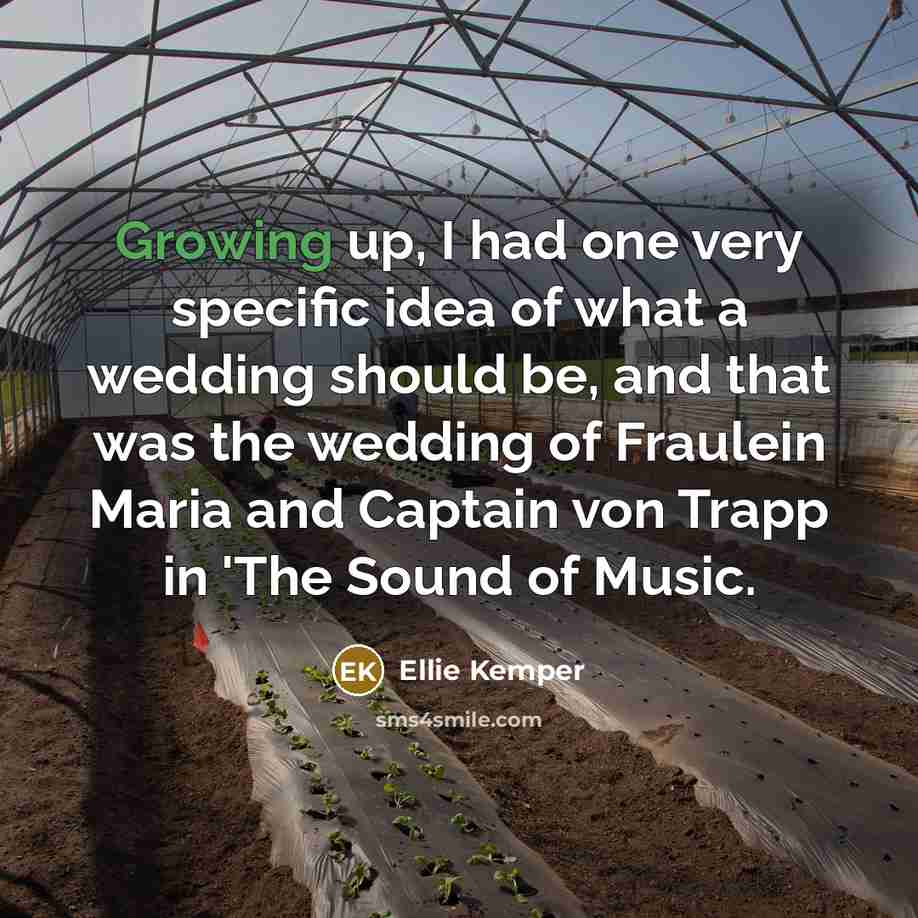“Growing up, I had one very specific idea of what…” quote by Ellie Kemper