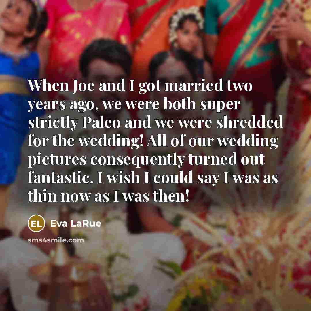 “When Joe and I got married two years ago, we…” quote by Eva LaRue
