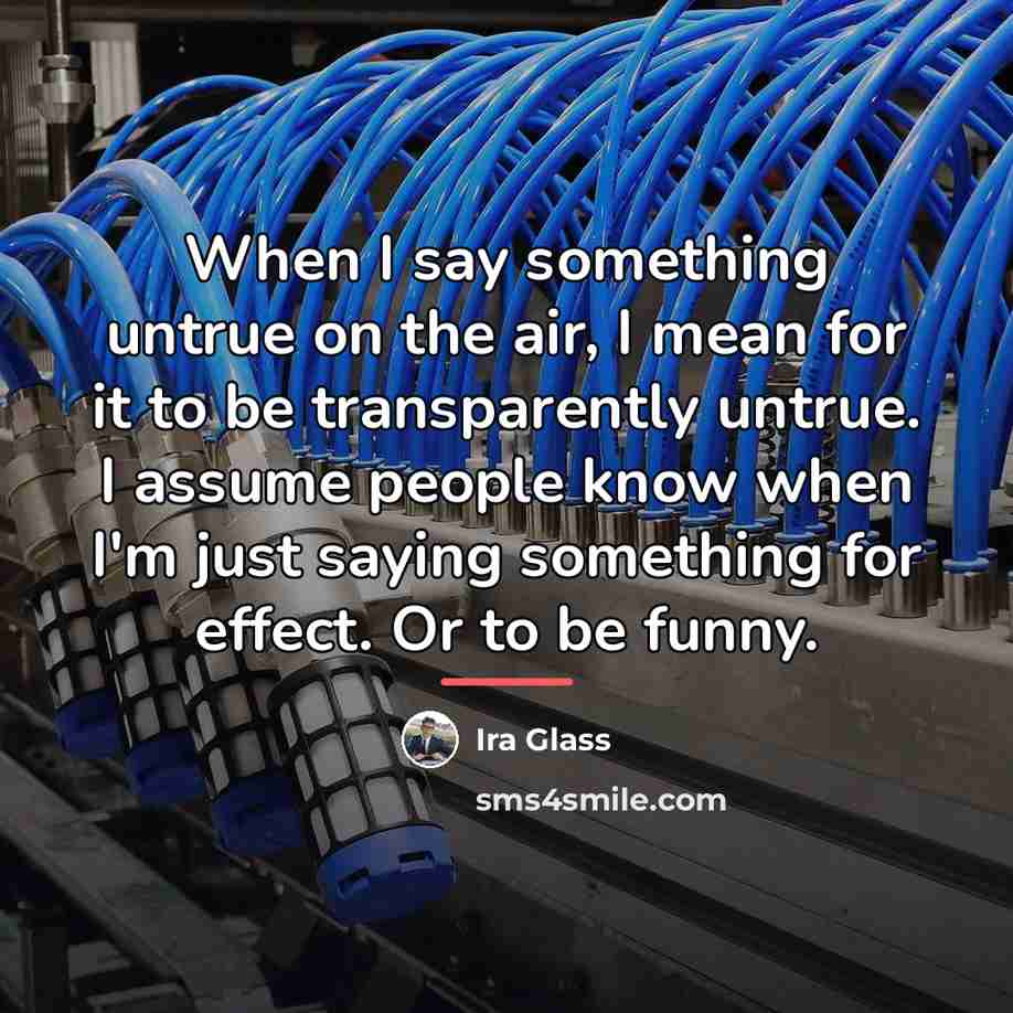 “When I say something untrue on the air, I mean…” quote by Ira Glass