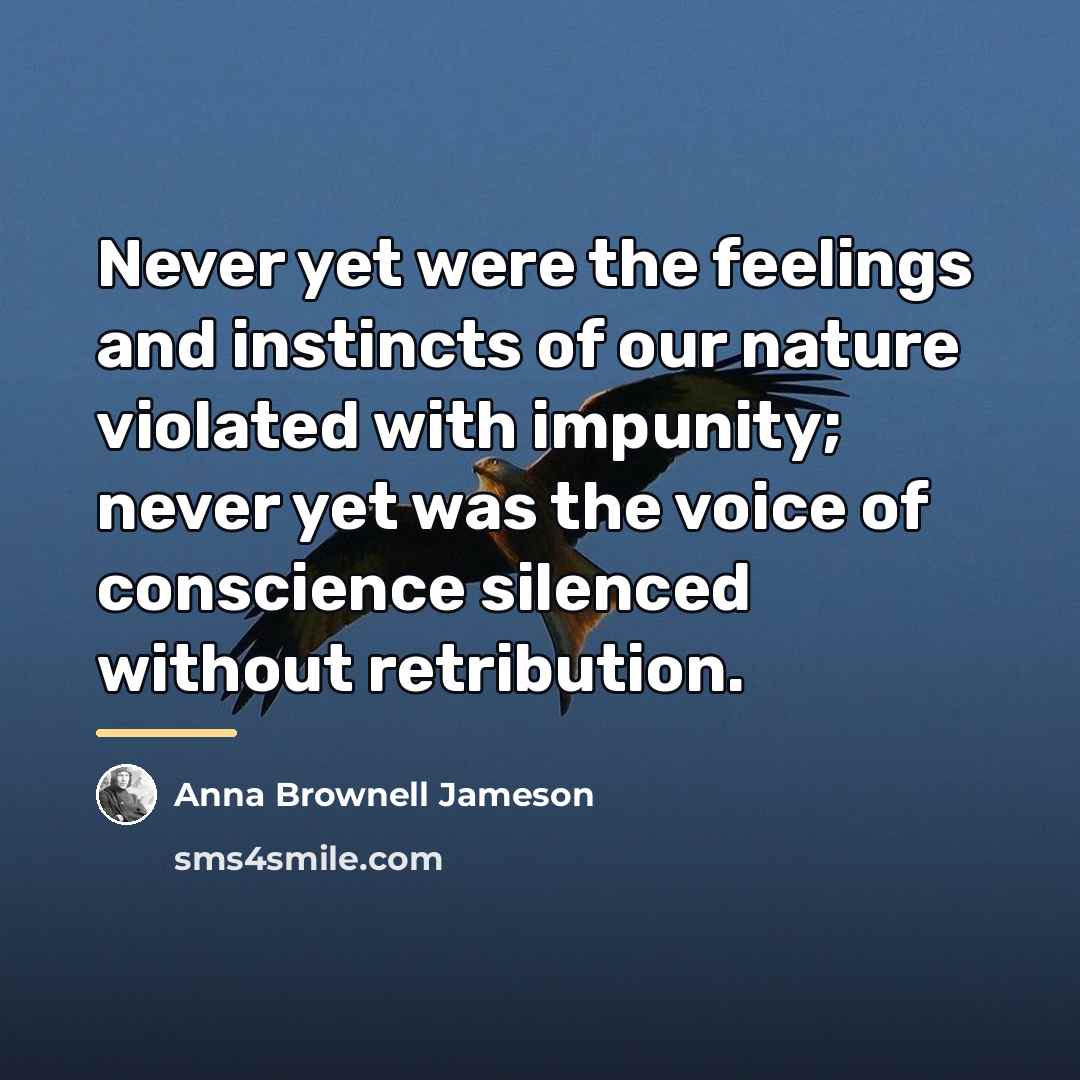 “Never yet were the feelings and instincts of our nature…” quote by Anna Brownell Jameson