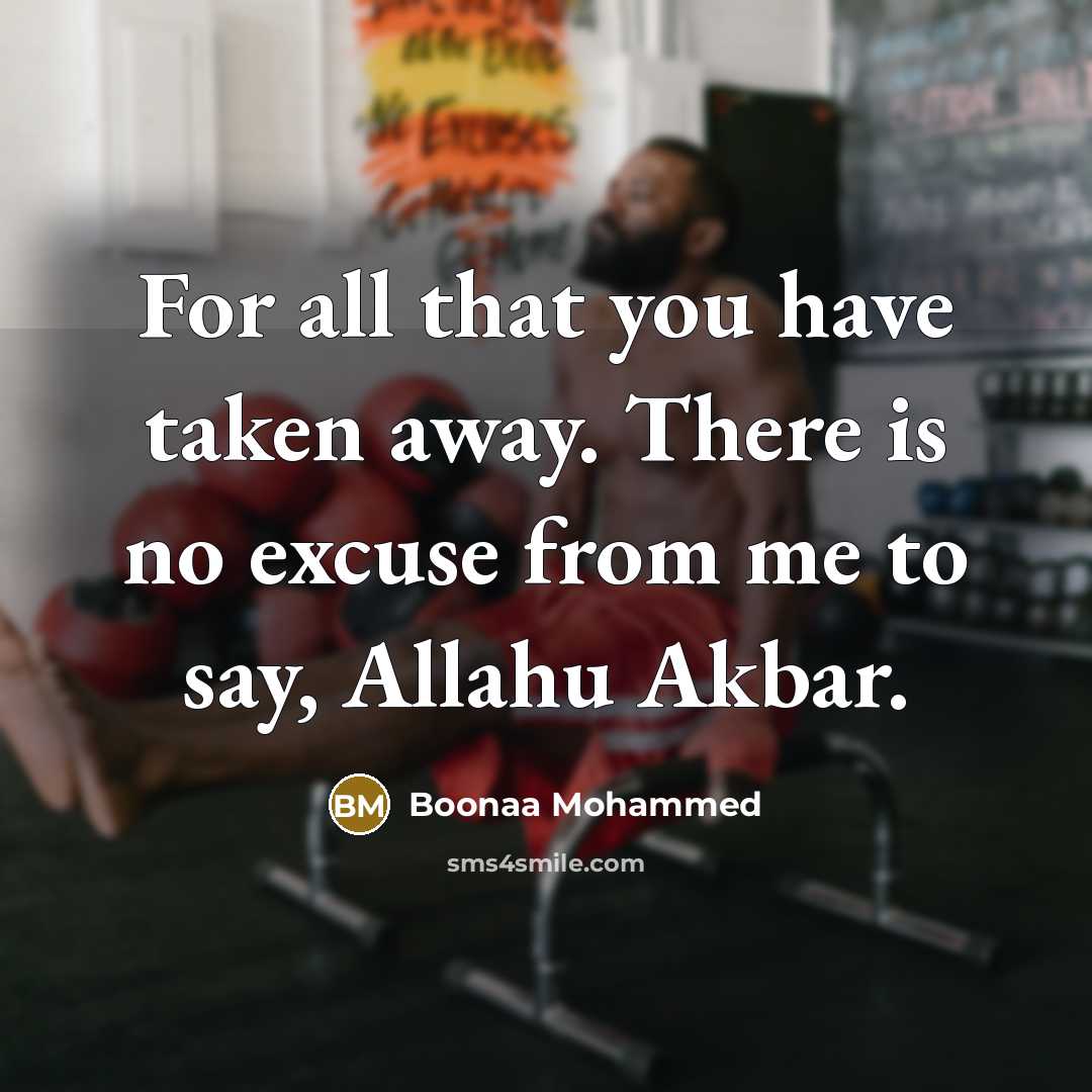 “For all that you have taken away. There is no…” quote by Boonaa Mohammed