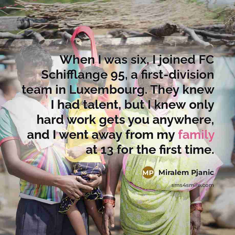 “When I was six, I joined FC Schifflange 95, a…” quote by Miralem Pjanic