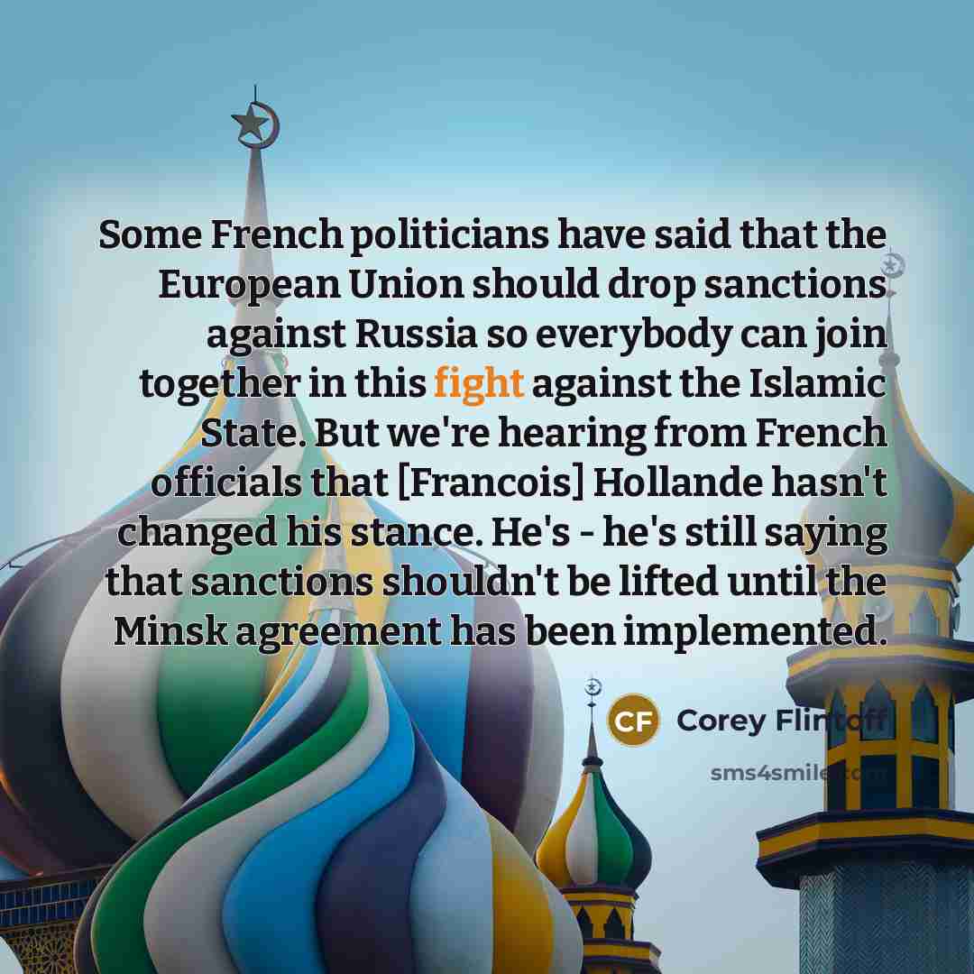 “Some French politicians have said that the European Union should…” quote by Corey Flintoff