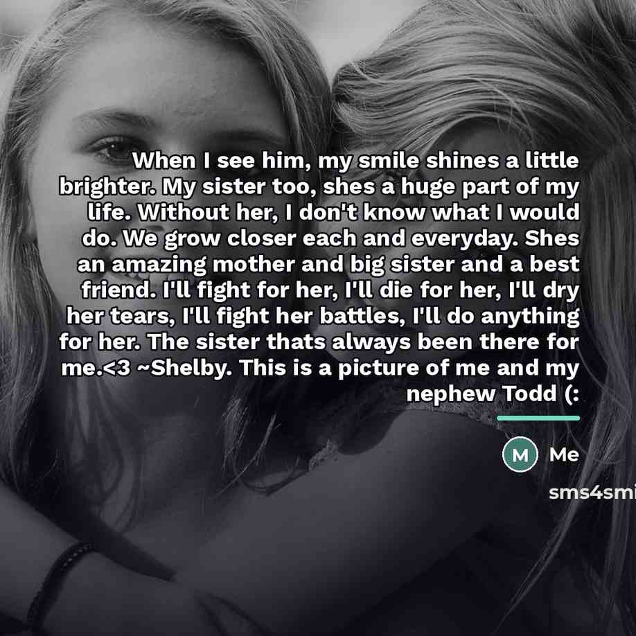 “When I see him, my smile shines a little brighter.…” quote by Me