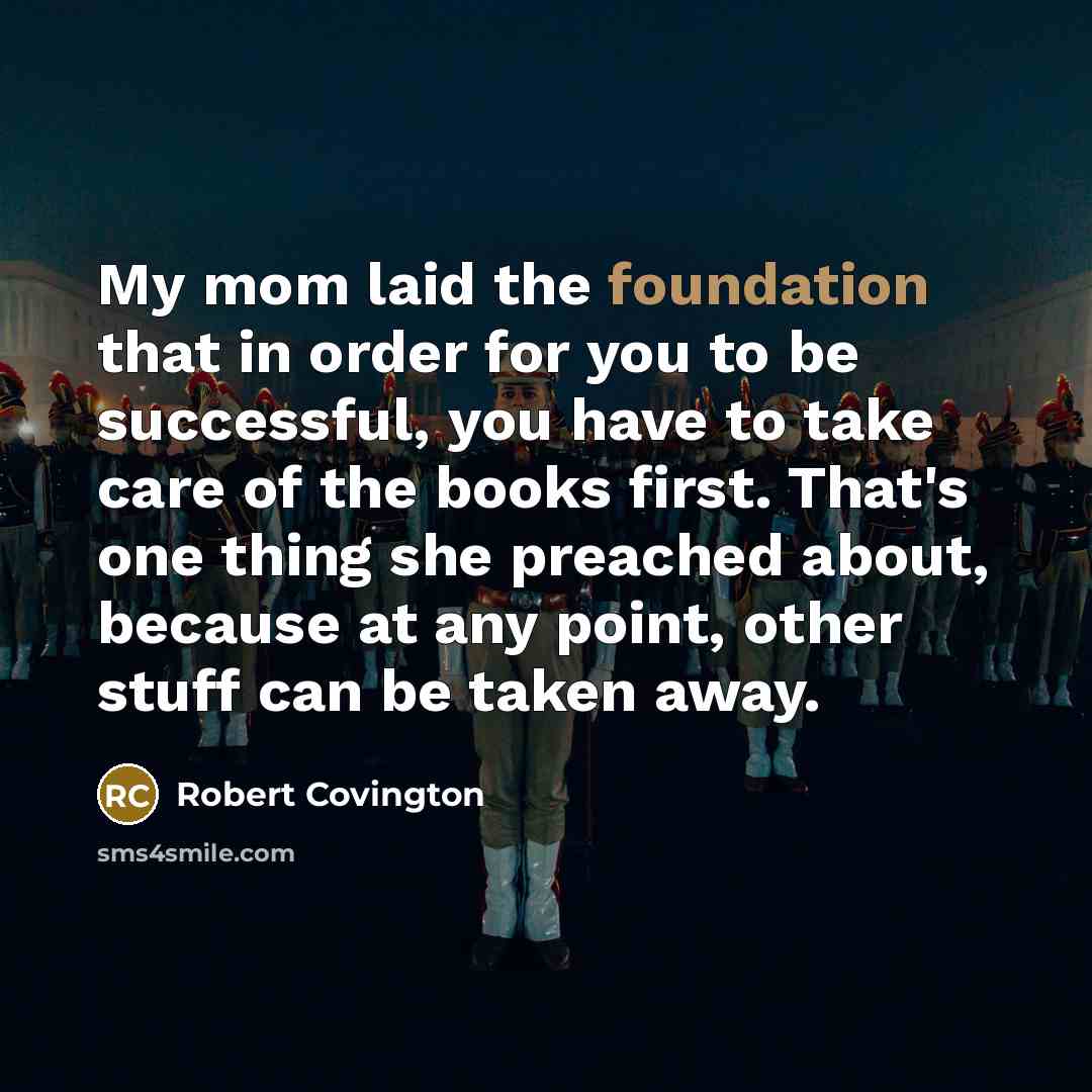 “My mom laid the foundation that in order for you…” quote by Robert Covington