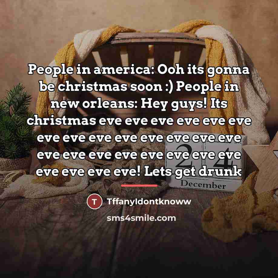 “People in america: Ooh its gonna be christmas soon :)…” quote by TffanyIdontknoww