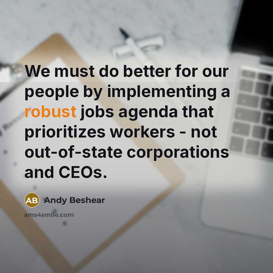 “We must do better for our people by implementing a…” quote by Andy Beshear