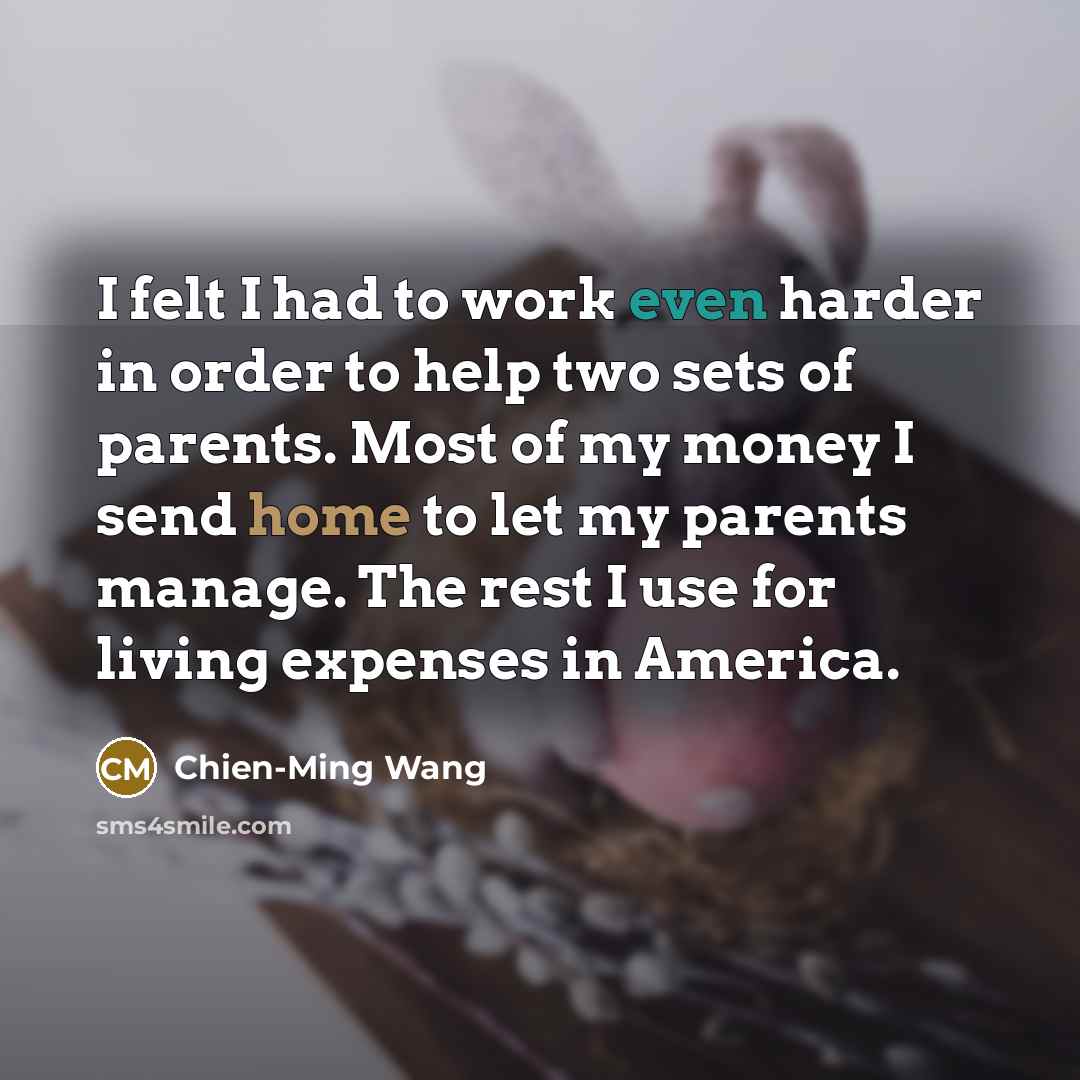 “I felt I had to work even harder in order…” quote by Chien-Ming Wang