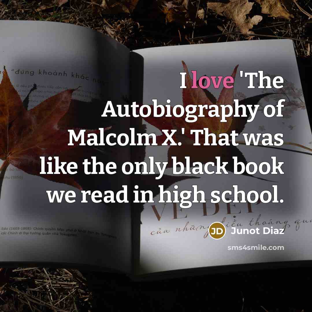 “I love 'The Autobiography of Malcolm X.' That was like…” quote by Junot Diaz