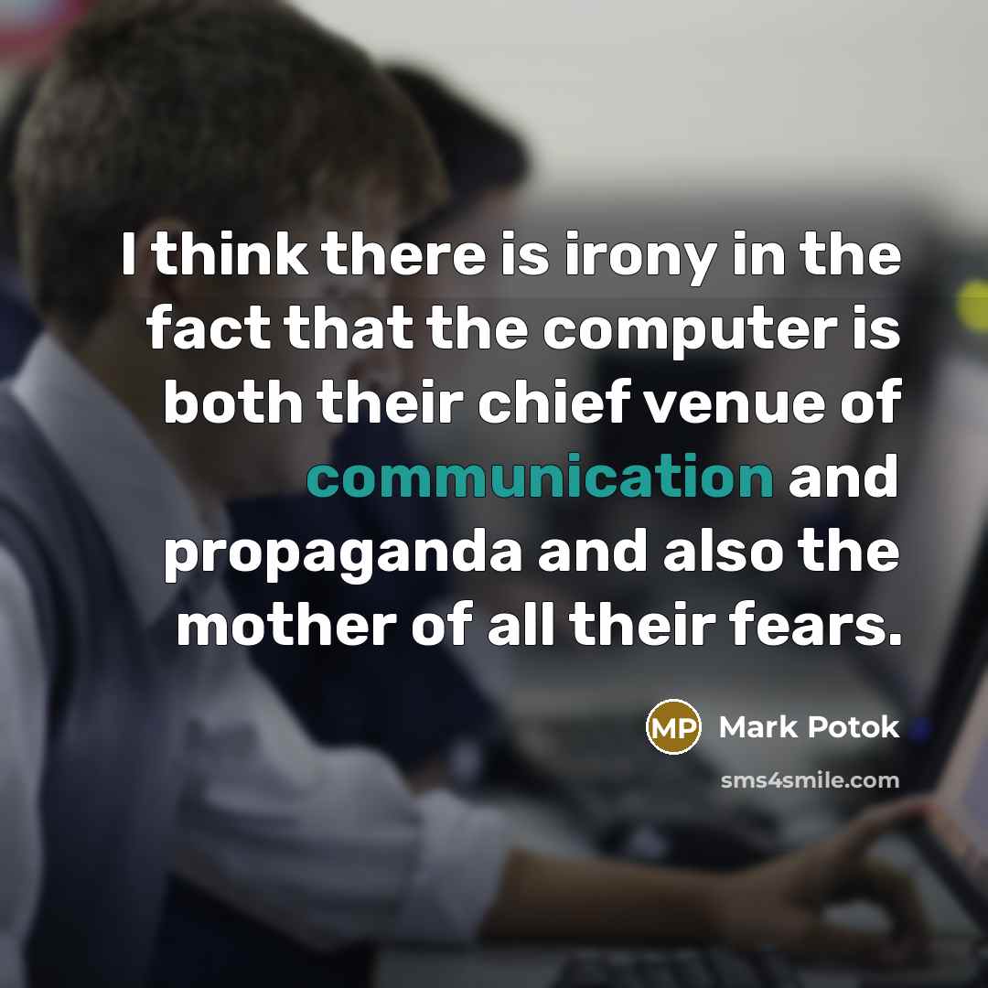 “I think there is irony in the fact that the…” quote by Mark Potok