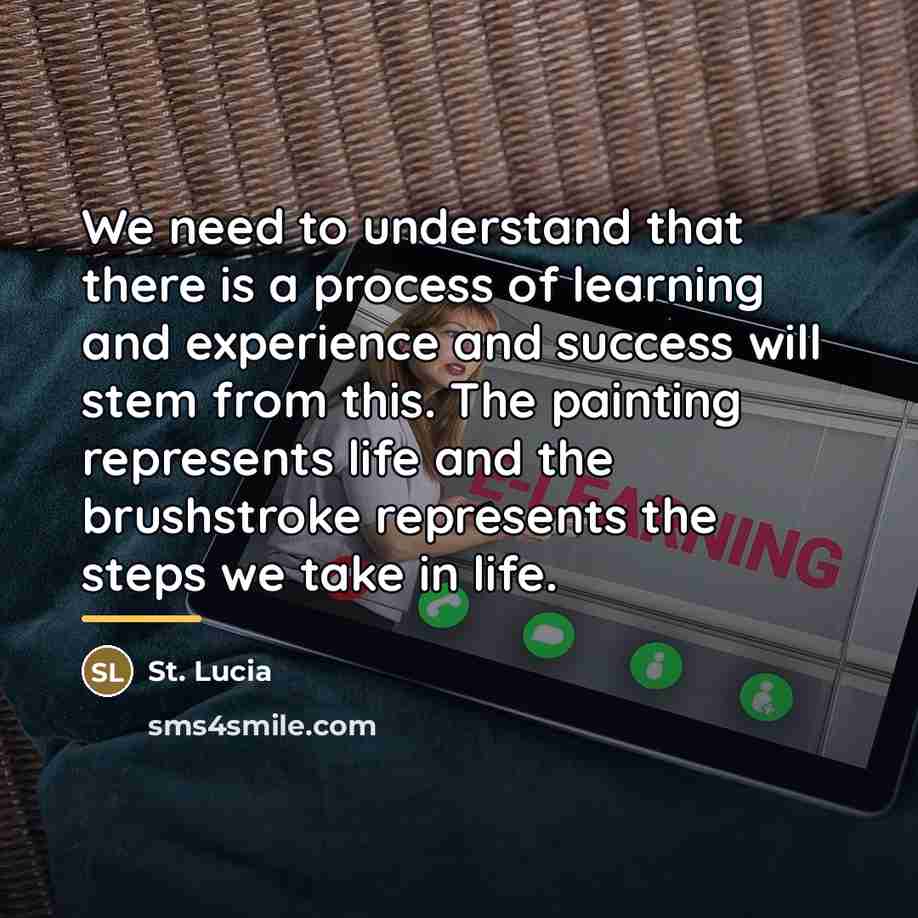 “We need to understand that there is a process of…” quote by St. Lucia