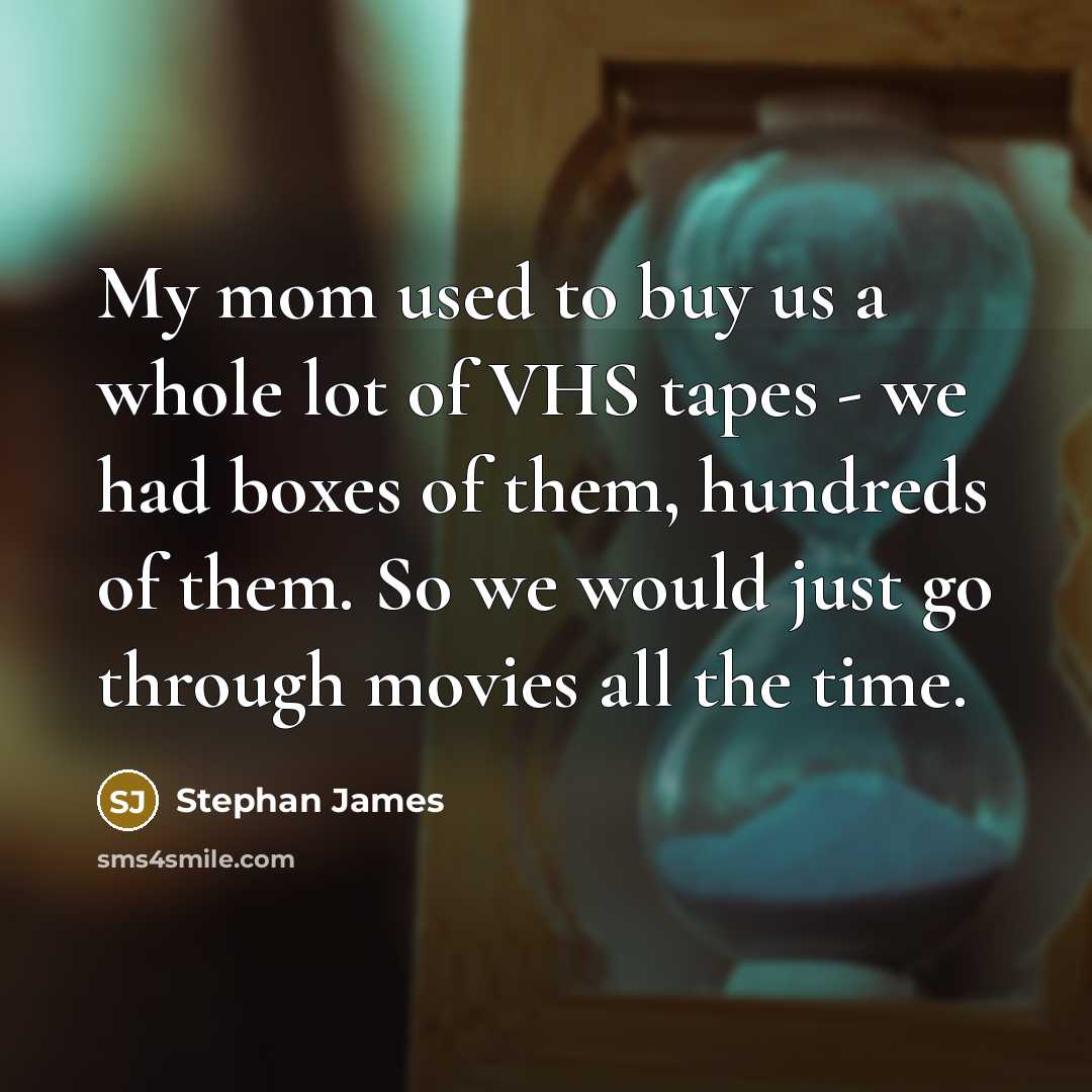“My mom used to buy us a whole lot of…” quote by Stephan James