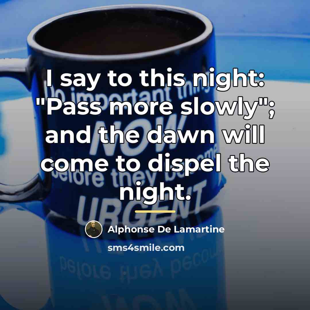 “I say to this night: "Pass more slowly"; and the…” quote by Alphonse de Lamartine