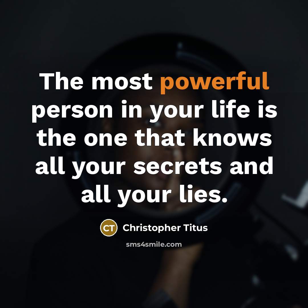 “The most powerful person in your life is the one…” quote by Christopher Titus