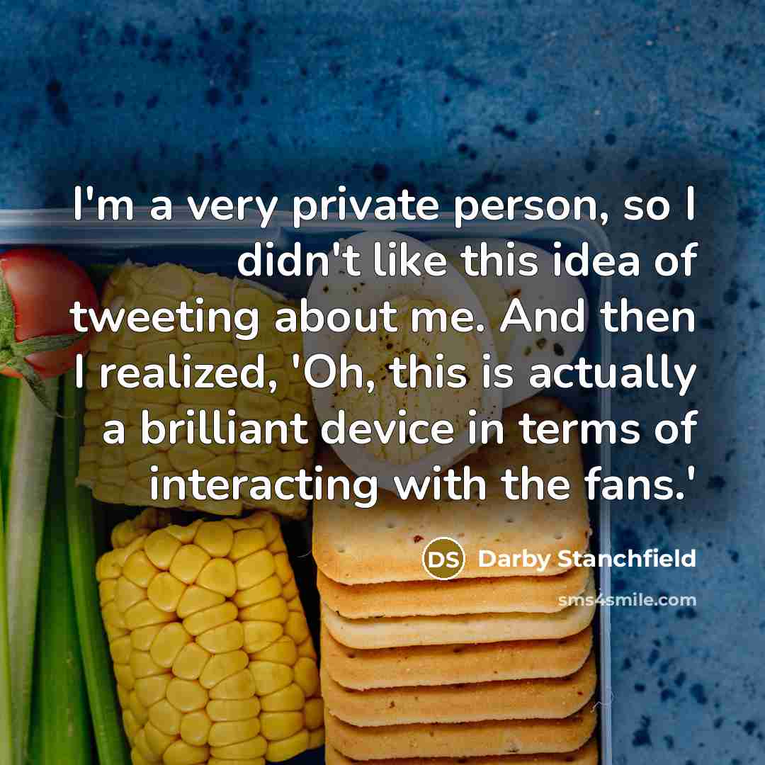 “I'm a very private person, so I didn't like this…” quote by Darby Stanchfield
