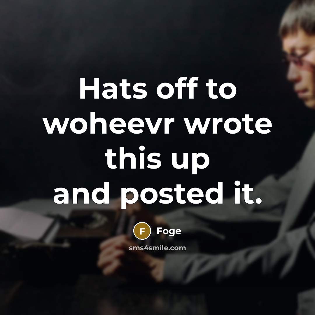 “Hats off to woheevr wrote this up and posted it.” quote by Foge