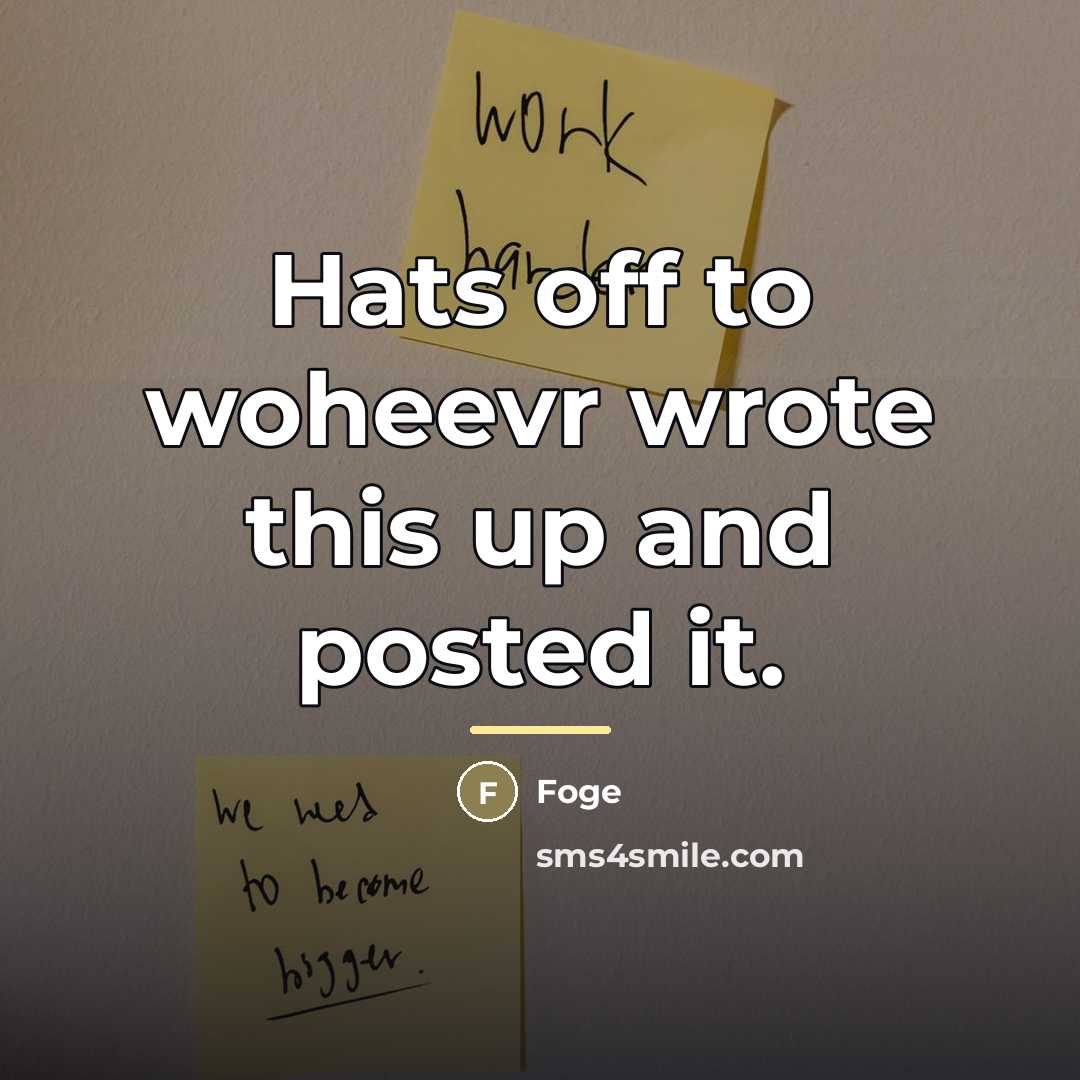 “Hats off to woheevr wrote this up and posted it.…” quote by Foge