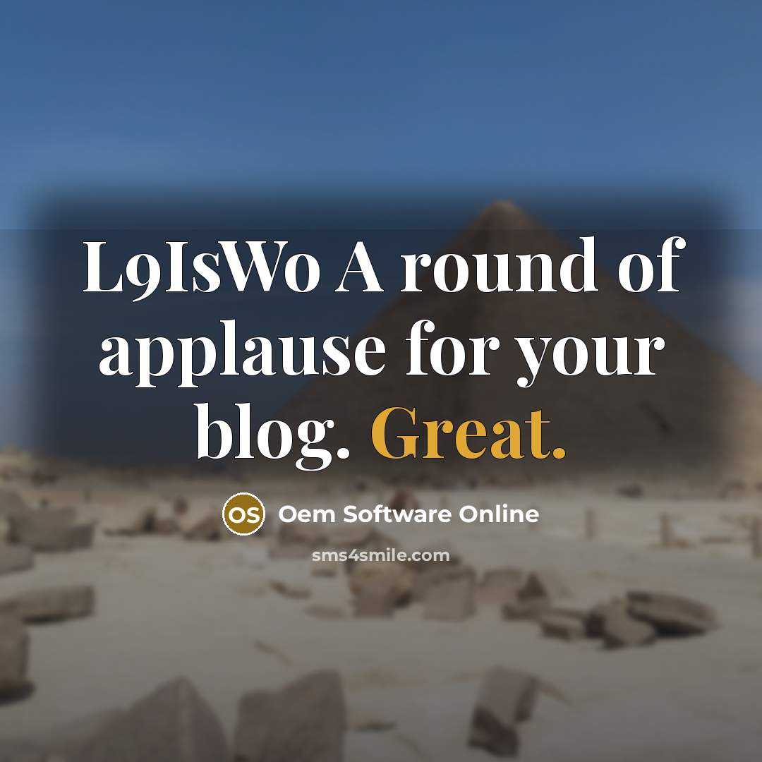 “L9IsWo A round of applause for your blog. Great.…” quote by Oem Software Online