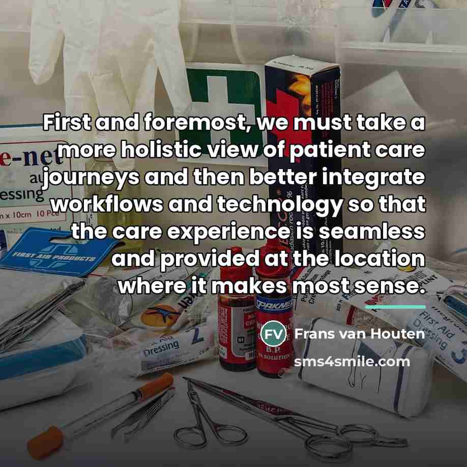 “First and foremost, we must take a more holistic view…” quote by Frans van Houten