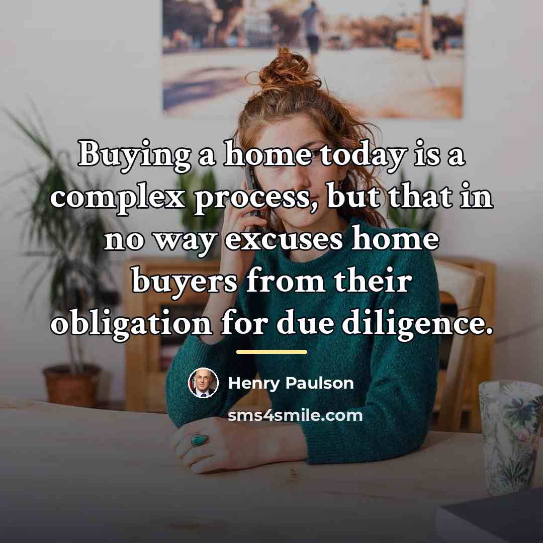“Buying a home today is a complex process, but that…” quote by Henry Paulson