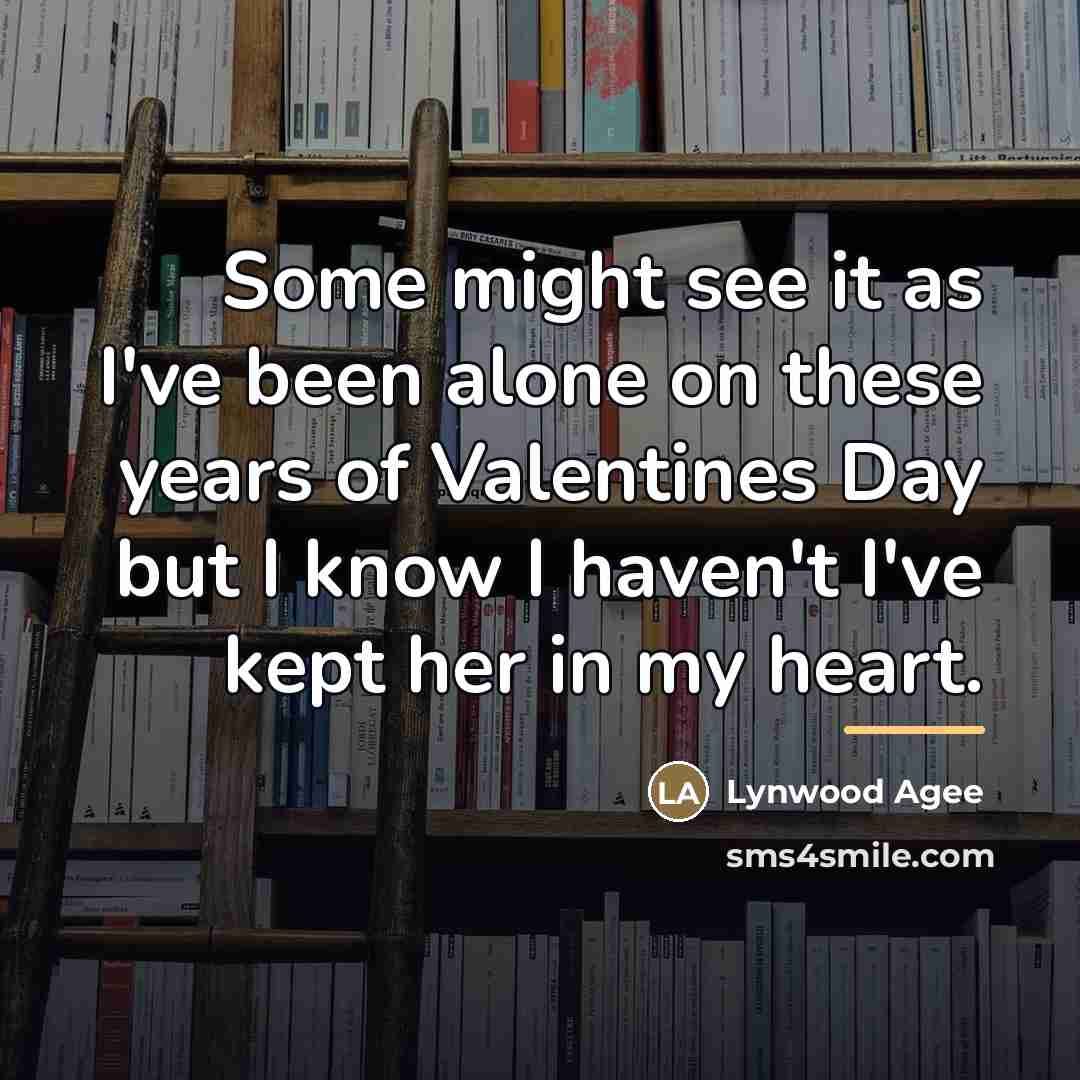 “Some might see it as I've been alone on these…” quote by Lynwood Agee
