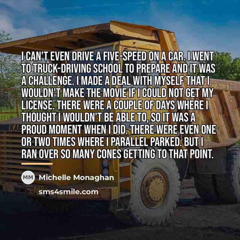 “I can't even drive a five-speed on a car. I…” quote by Michelle Monaghan
