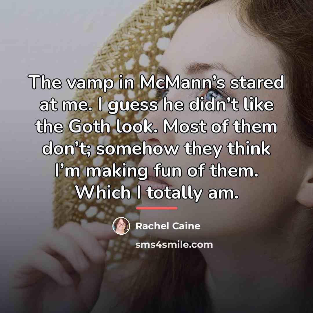 “The vamp in McMann’s stared at me. I guess he…” quote by Rachel Caine