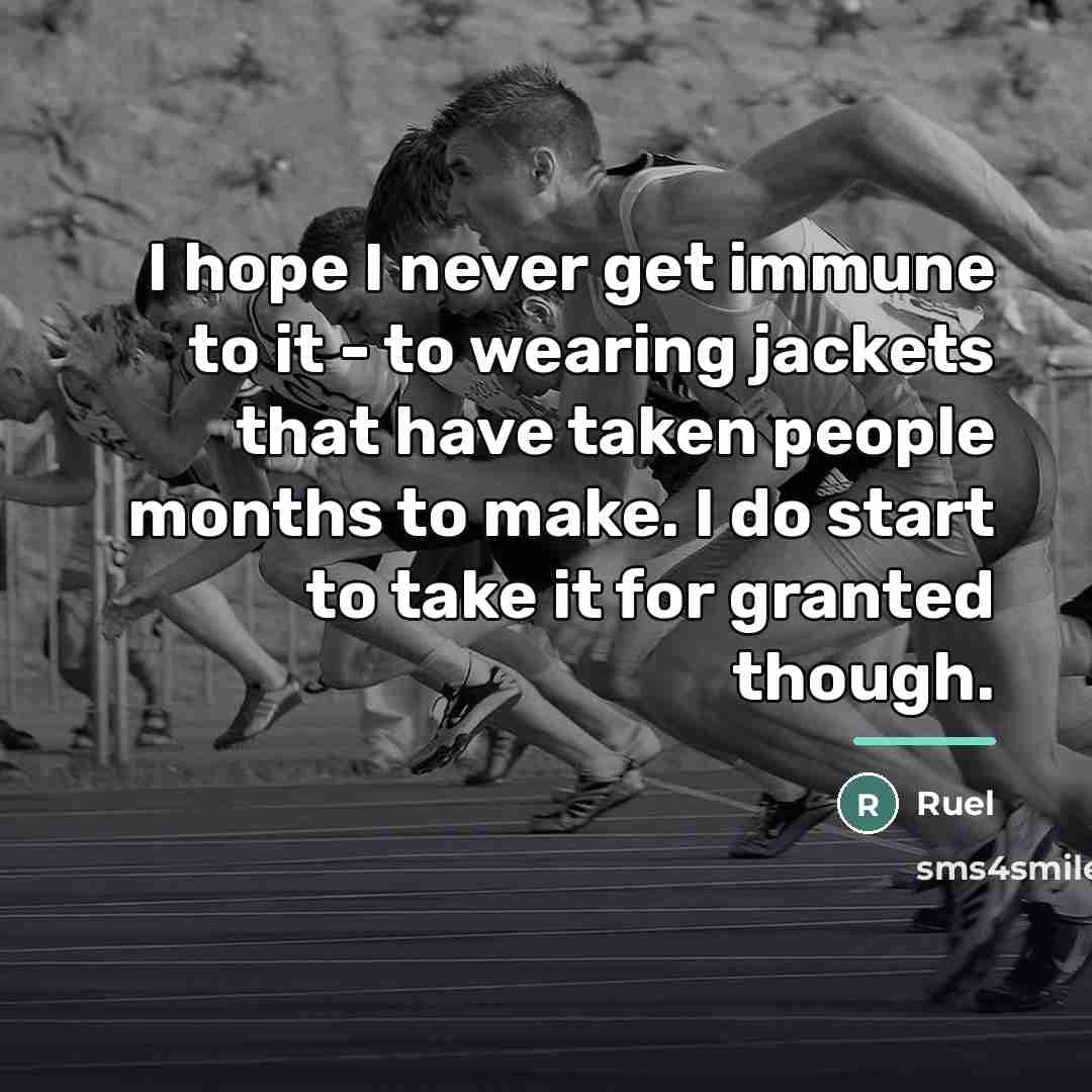 “I hope I never get immune to it - to…” quote by Ruel