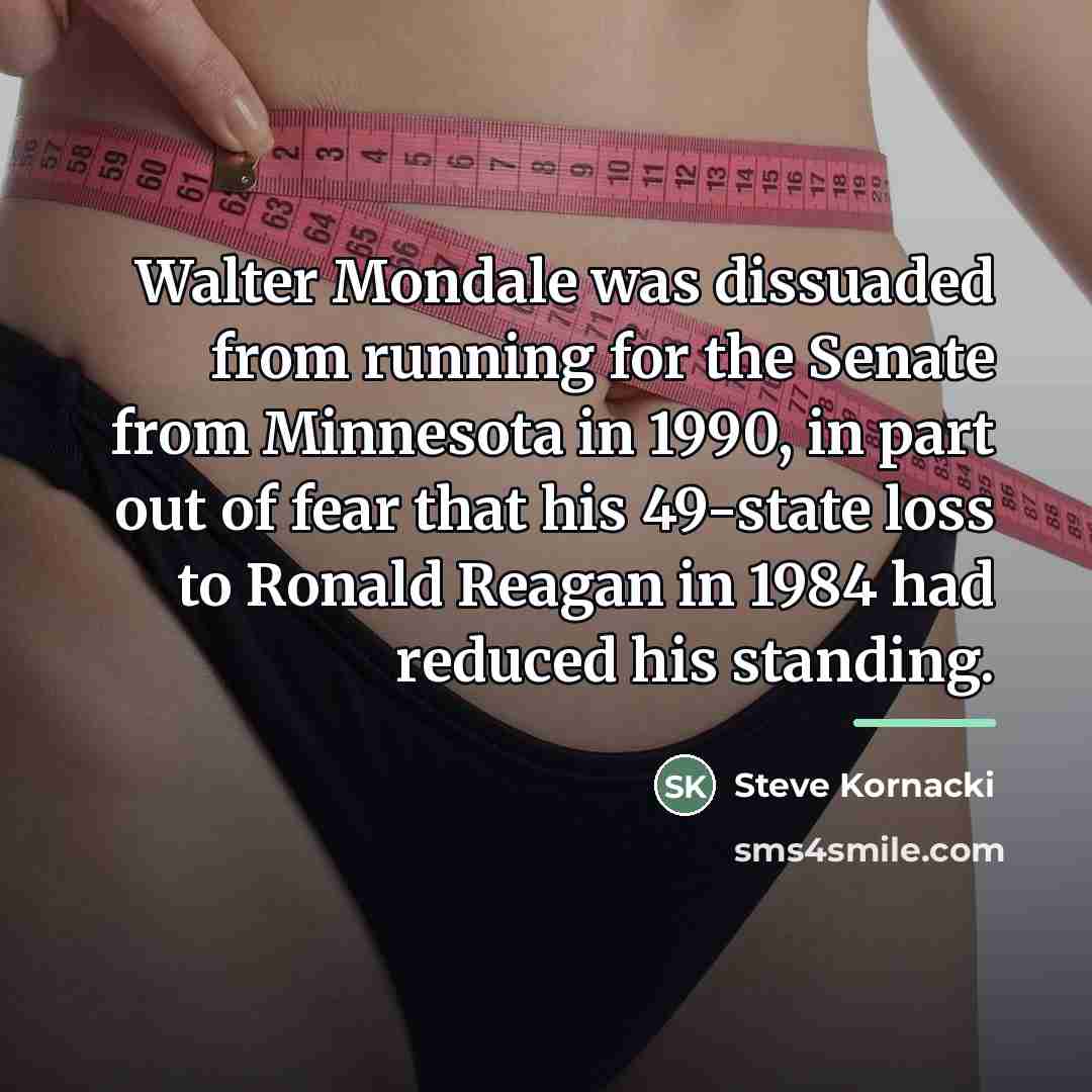 “Walter Mondale was dissuaded from running for the Senate from…” quote by Steve Kornacki