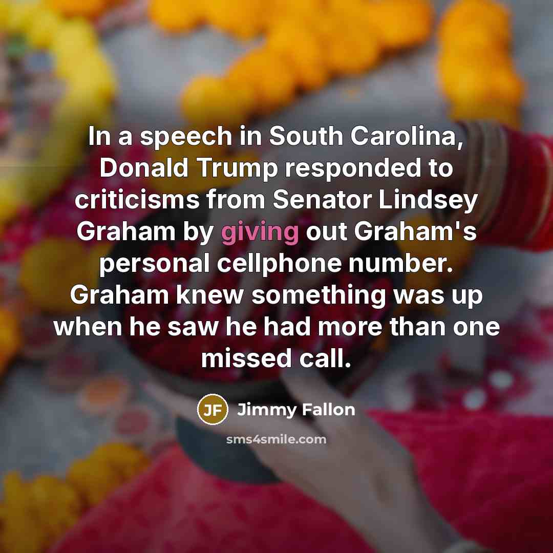 “In a speech in South Carolina, Donald Trump responded to…” quote by Jimmy Fallon