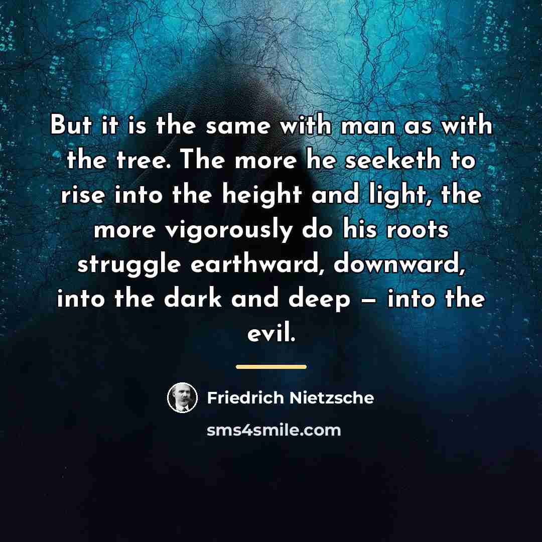 “But it is the same with man as with the…” quote by Friedrich Nietzsche